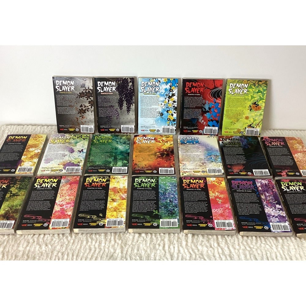 Demon Slayer Manga Books 1-18 +21 EUC Graphic Novel Set Anime Tanjiro Nezuko - Picture 3 of 16